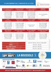 Lire la suite à propos de l’article Planning La Boussole 1 – Accueil France Services – Borne télémédecine et Accueil Halte Répit itinérante