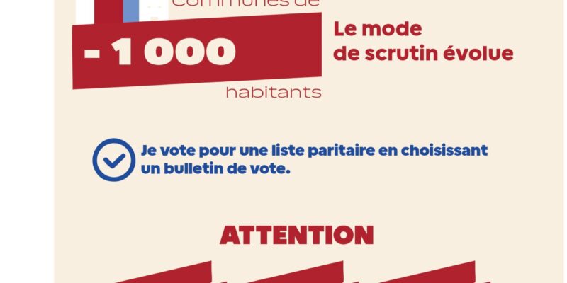 LE MODE DE SCRUTIN EVOLUE !!